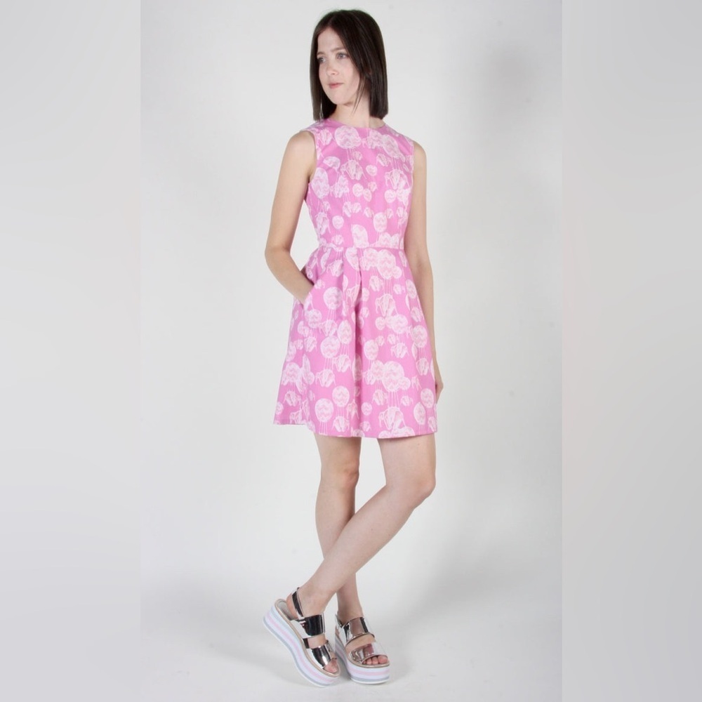Birds Of North America Size 6 Bulbul Dress - Pink Pachyderm